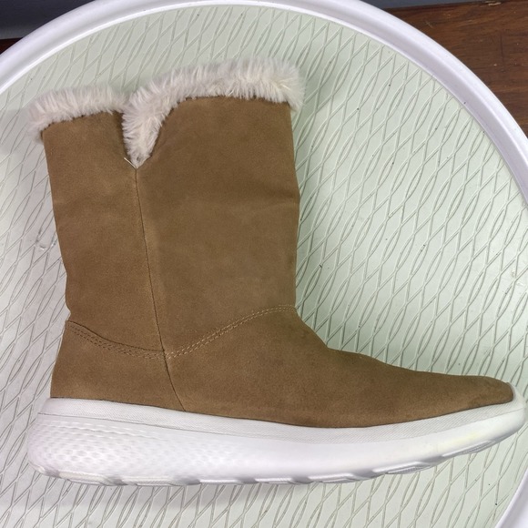 Skechers Gogomat Womens Technology Brown Suede‎ Leather Winter Boots Sz.6.5 EUC - Picture 8 of 11